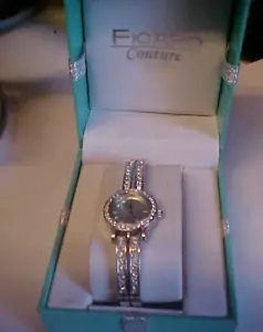 Vintage signierte Figaro Courture Uhr Frau NEUE BATTERIE - Bild 1 von 12