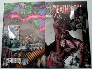 Vintage 1994 DEATHBLOW #5-6 Choi~Lee Cray SEAL squadra 7 pin-up carte cromo battaglia - Foto 1 di 10