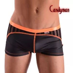 SMALL CandyMan Boxer Briefs Lightweight Orange 99329 3 - Picture 1 of 6