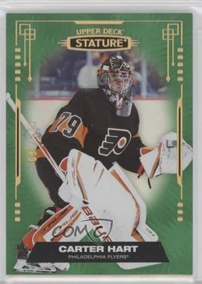 2021-22 Upper Deck Stature Green /149 Carter Hart #34 - Image 1 of 2