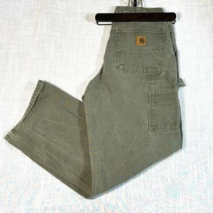 Carhartt B11 MOS Moss Green Dungaree Work Pants Sz 31X30 - Picture 1 of 10