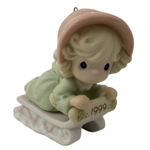 Precious Moments Ornament Slide Into The Next Millennium 587788 VTG 1999 - Picture 1 of 4