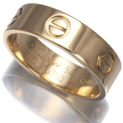 Auth Cartier Ring Love Classic EU54 18K 750 Yellow Gold - Image 1 of 4