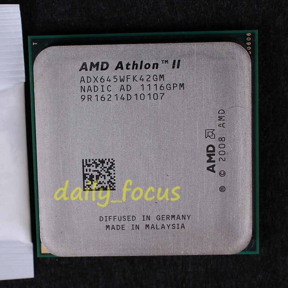 AMD Athlon II X4 645 3.1 GHz CPU Processor ADX645WFK42GM 667 MHz Socket AM3 - Image 1 of 2