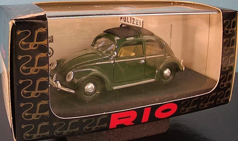 RIO - VOLKSWAGEN ESCARABAJO - POLICÍA ALEMANA SUIZA - VERDE - 1:43 - #SL056 Foto 1 de 1