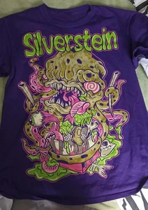 NUOVO! T-shirt fascia cuore Silverstein regalo per ventaglio cotone taglia intera dalla S alla 5XL Holida - Foto 1 di 5