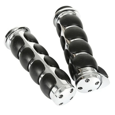 Motorcycle 1" Handlbar End Hand Grips For Big Dog Coyote Husky K-9 Mastiff Foto 1 de 4