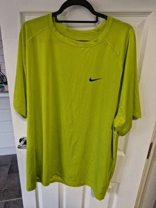 Authentic Nike Lime Green Dri-Fit Top In A Mens Size XXL - Picture 1 of 6