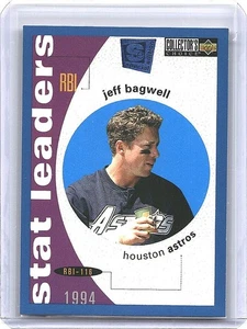 1995 Collector's Choice SE #138 Blue Jeff Bagwell Stat Leaders Astros HOF - Picture 1 of 2