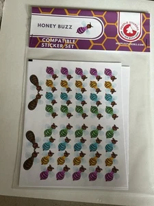 Meeple Stickers „ Honey Buzz “ Compatible Sticker Set , Neu - Bild 1 von 1