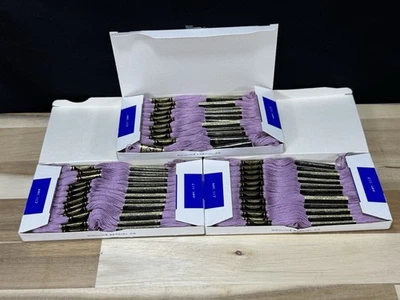 ✅DMC 25 EMBROIDERY FLOSS ✅MOULINE ✅FRANCE ✅COTTON ✅#3836 ✅3 Boxes ✅ Lt. Purple - Image 1 of 4