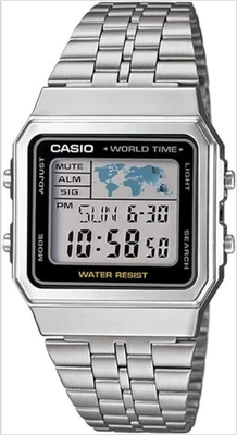 Orologio Casio Digitale Unisex Acciaio Quarzo Argento _A500WA-1DF - Immagine 1 di 2