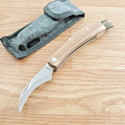 Baladeo Mushroom Folding Knife 2.75" Stainless Steel Blade Zebra Wood Handle - Image 1 of 4