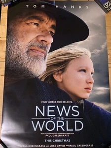 News Of The World (2020) Tom Hanks Theatrical Poster DS - Picture 1 of 2