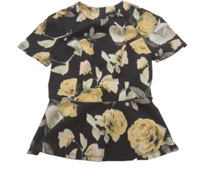 ASOS Floral Peplum Top Women's Rose pattern Size: 10 - Picture 1 of 12