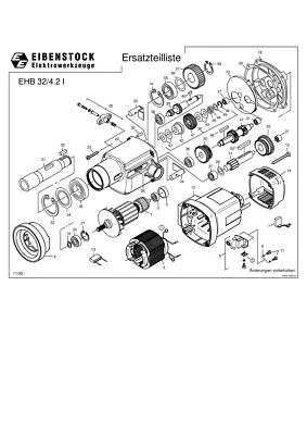 EIBENSTOCK ELEKTROWERKZEUGE Eibenstock Ersatzteile für EHB 32/4.2 I Antriebsmaschine