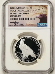 Australia 2016 1oz .9995 Platinum Wedge-Tailed Eagle PF70UCAM NGC 4398428-238 - Picture 1 of 4