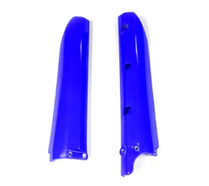 UFO Lower Fork Guards Blue 1993-2019 Yamaha YZ80 / YZ85 Fork Covers Protectors - Picture 1 of 2