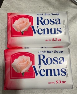 Juego de 2 jabones en barra Venus Pink 5,3 oz - Imagen 1 de 7