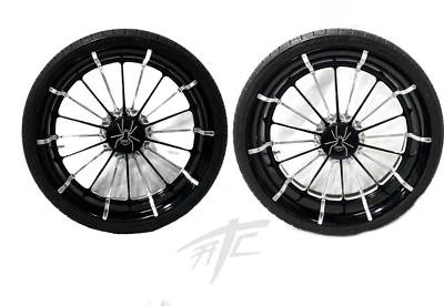 SPYDER 18" BLACK CONT INFIDEL WHEELS(2) 2016-2020 CAN-AM SPYDER F3-T Foto 1 de 3