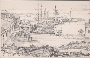 Block Island, RI: Flota Pesquera, Charles H. Overly - Postal de Rhode Island #5 - Imagen 1 de 2