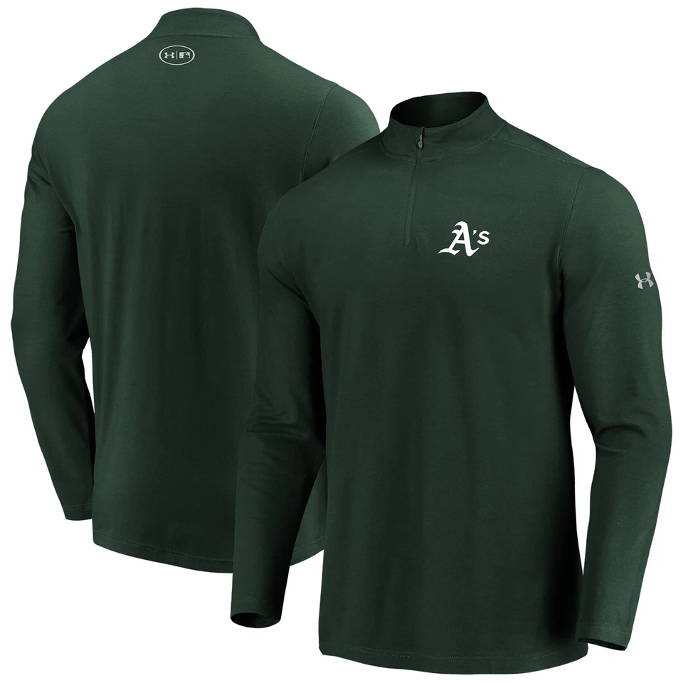 Oakland Athletics Men's Under Armour Performance Tri-Blend Quarter - Small - Image 1 of 1