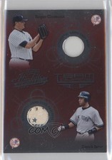 2002 Playoff Absolute Memorabilia Team Quads Materials Roger Clemens Derek Jeter