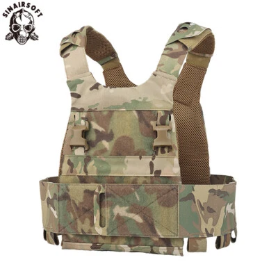 SINAIRSOFT Tactical Ferro Style FCPC Low Profile Vest Combat Plate Carrier Airsoft Outdoor
