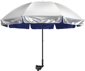 UPF 50+ Height Adjustable Chair Umbrella with Universal Clamp for Beach Chair, - Picture 1 of 12
