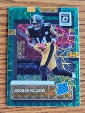2022 Donruss Optic Preview GEORGE PICKENS RC Green Velocity Prizm #P-323🔥RARE!!