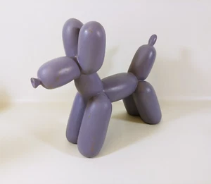 (After) Jeff Koons Balloon Dog Art Sculpture - LAVENDER - Resin - Bookend Object - Picture 1 of 13
