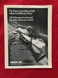 Pubblicità vintage 1974 Daisy Powerline 880 e 881 stampa fucili ad aria compressa adulti - Foto 1 di 7