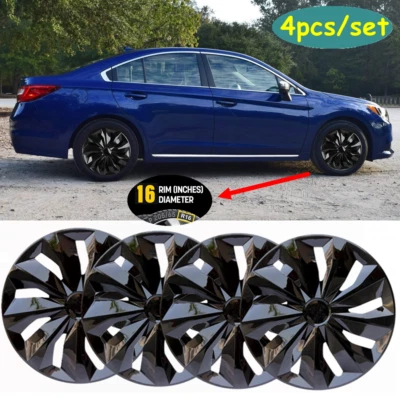16" Set of 4 Wheel Covers Hub Cap fits R16 Tire & Steel Rim For Subaru Legacy - Image 1 of 4