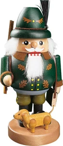 Nussknacker Förster/Jäger mit Dackel 21cm #12689 - Bild 1 von 2