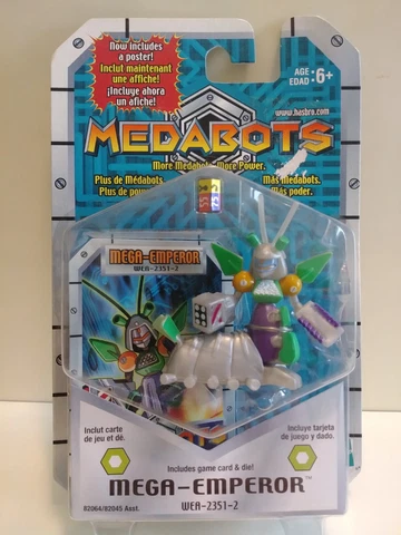 Medabots, MEGA-EMPEROR, 2001, Includes Game Card and Die! NEW, MOC Cover