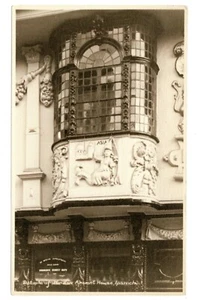SUFFOLK - DETAIL DES FENSTERS, ALTES HAUS, IPSWICH Harrison Echtfoto Postkarte - Bild 1 von 1