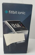 Fitbit Ionic Blue Gray Band Silver Gray Case Small & Large Wristbands