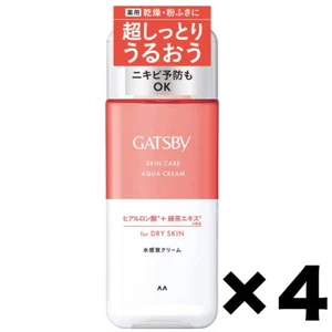 GATSBY Skin Care Aqua Cream Moisturizing Milky Lotion 4Pack Set 200ml Mandam - Picture 1 of 8