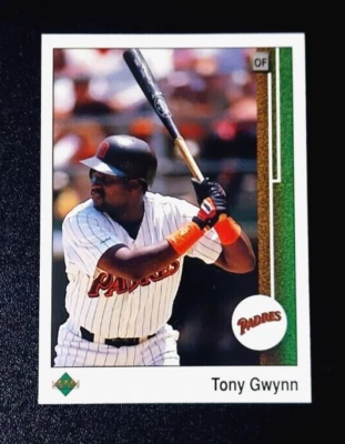 Tarjeta de béisbol 1989 Upper Deck #384 Tony Gwynn 89 San Diego Padres Salón de la fama Envío gratuito Foto 1 de 4