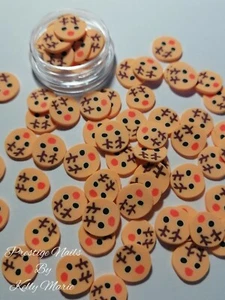 X20 Reindeer Deer Fimo Clay Slices Craft Embellishment Christmas 10mm approx  - Picture 1 of 1