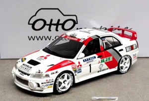 1:18 Otto Mobile Mitsubishi Lancer EVO IV Rally Catalunya Mäkinen OT409 NUOVO - Foto 1 di 6