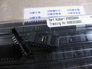 2x 0705550044 CONN HEADER 10POS .100 R/A 15AU - Bild 1 von 1
