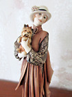 G. ARMANI Figure Figurine Statue Sculpture "Young Lady w/Yorkshire" Dog