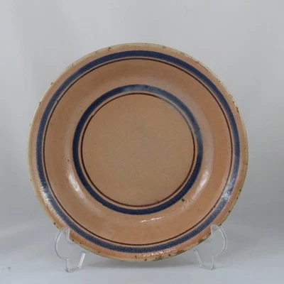 Antiguo PLATO DE CERÁMICA Popular JAEN c.1930s Andaluz Rosa Barro RETRO Foto 1 de 4