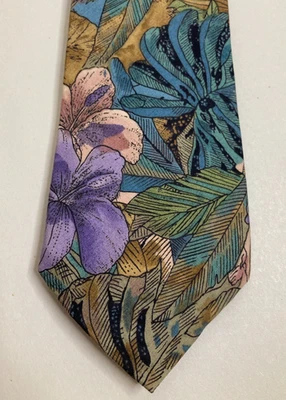 Corbata Boston Traders Vintage 55" x 3,5" Usada - Hecha en EE. UU. Foto 1 de 4