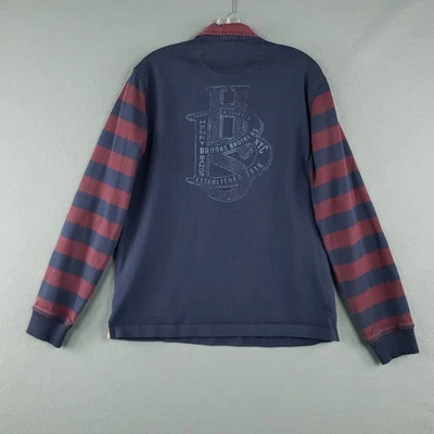 Brooks Brothers Red Fleece Ruby Shirt Men's Large Graphic Print Blue Red Cotton - Image 1 of 4