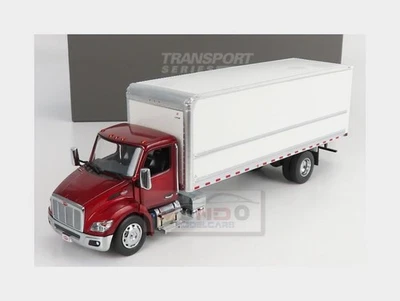 1:32 DM MODELS Peterbilt 536 Truck Cassonato 2010 Red Met White DM71106 - Immagine 1 di 2