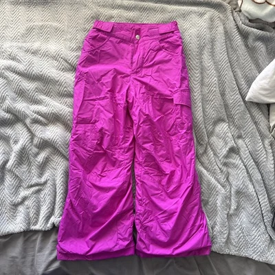 COLUMBIA Girl’s Youth Snow Ski Pants Size XS 6/6X Fuchsia Pink Insulated - Image 1 of 4