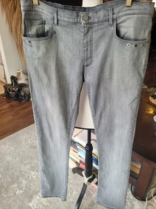 Versace Medusa Runway Gray Modern Straight Jeans - Picture 1 of 10