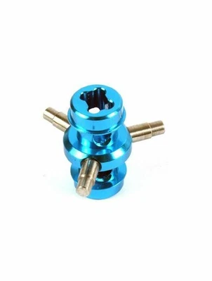 YEAH RACING - ALU STARRACHSE BLAU FÜR TAMIYA TT-01 UND M-CHASSIS # TT-069BU - Bild 1 von 3